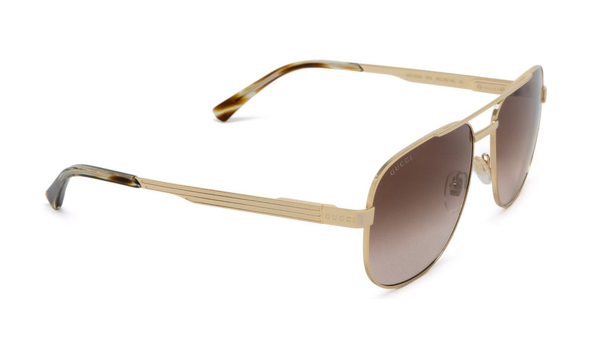 Gucci GG1223S Sunglasses, Gold with Brown Gradient, view 2