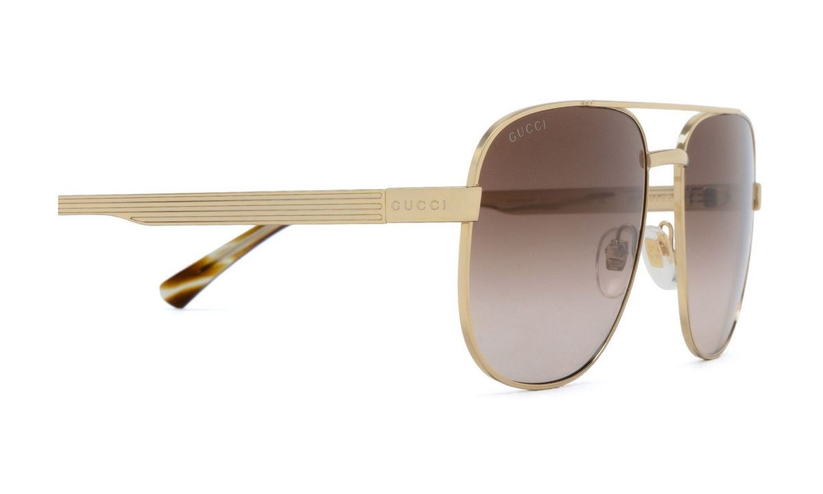 Gucci GG1223S Sunglasses, Gold with Brown Gradient, view 3