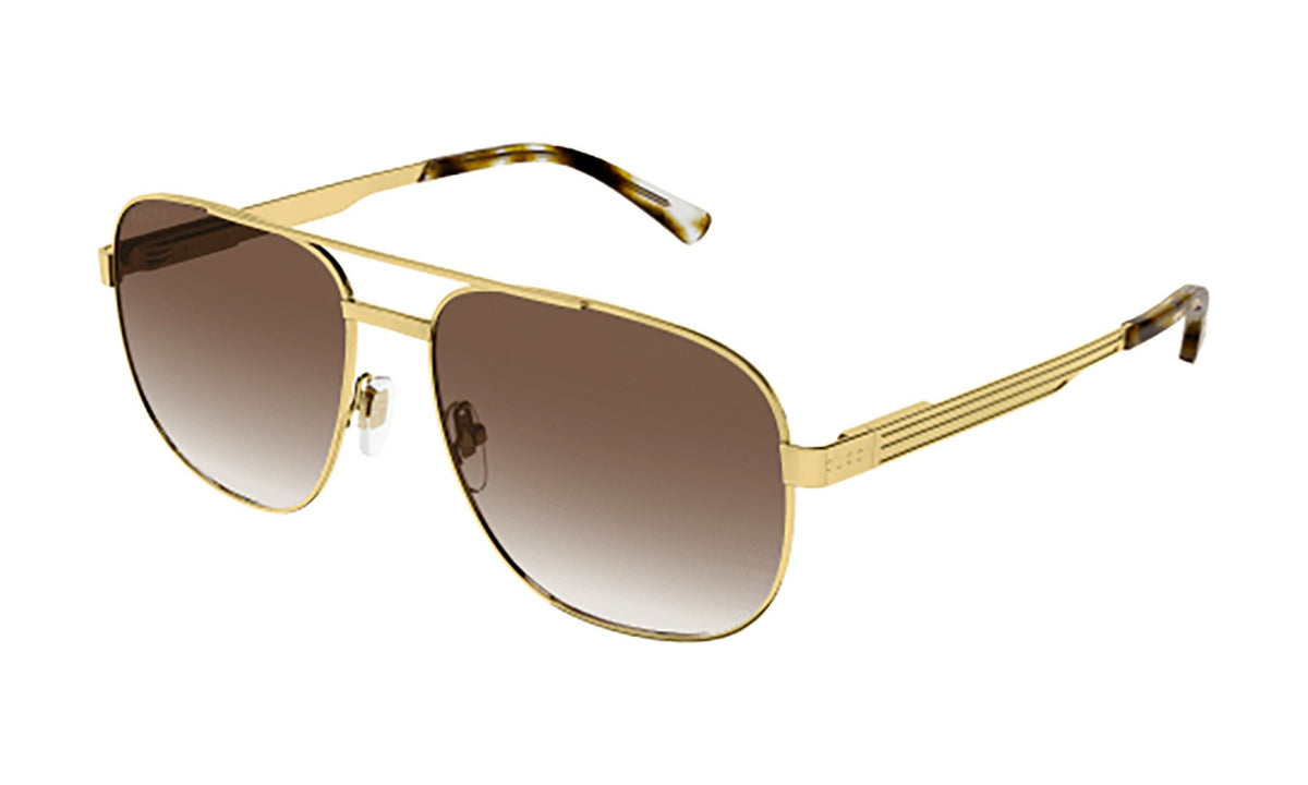 Gucci GG1223S Sunglasses, Gold with Brown Gradient, view 4