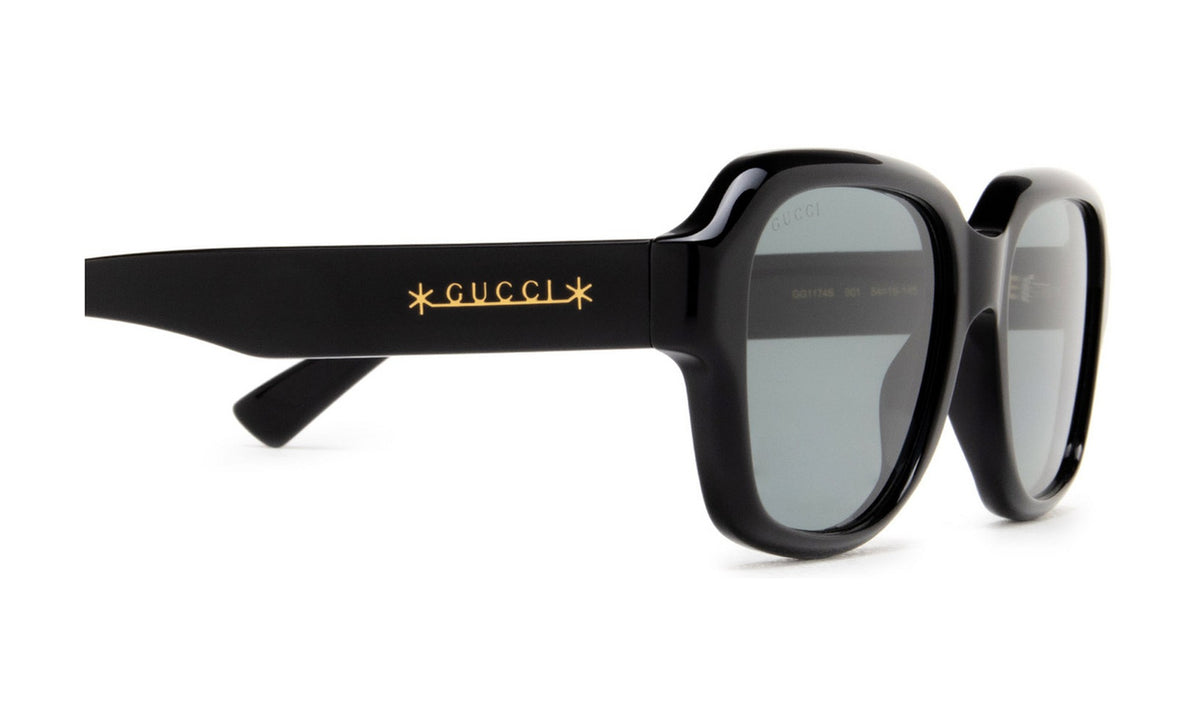 Gucci GG1174S Sunglasses, Black with Grey, view 3