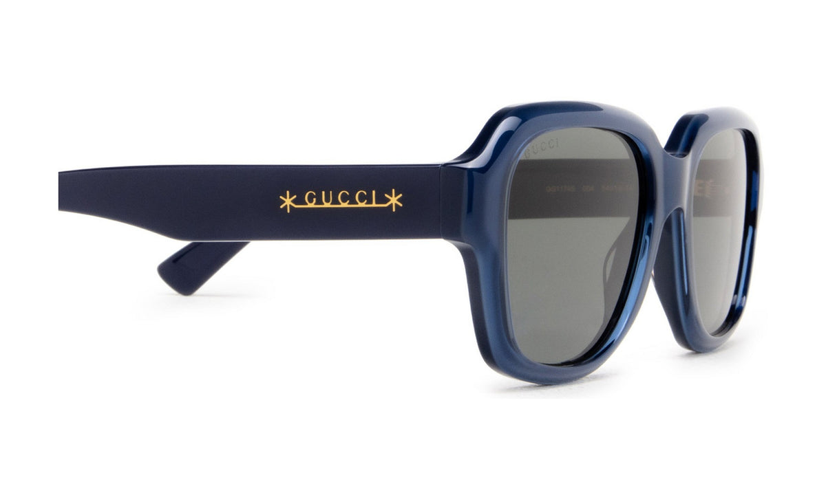 Gucci GG1174S Sunglasses, Blue with Grey, view 3