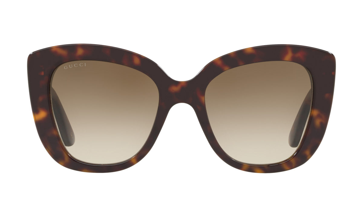 Gucci GG0327S Sunglasses, Havana with Brown Gradient, view 1