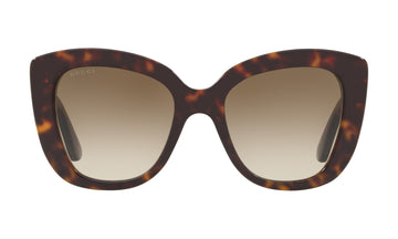 Gucci GG0327S Sunglasses, Havana with Brown Gradient, view 1