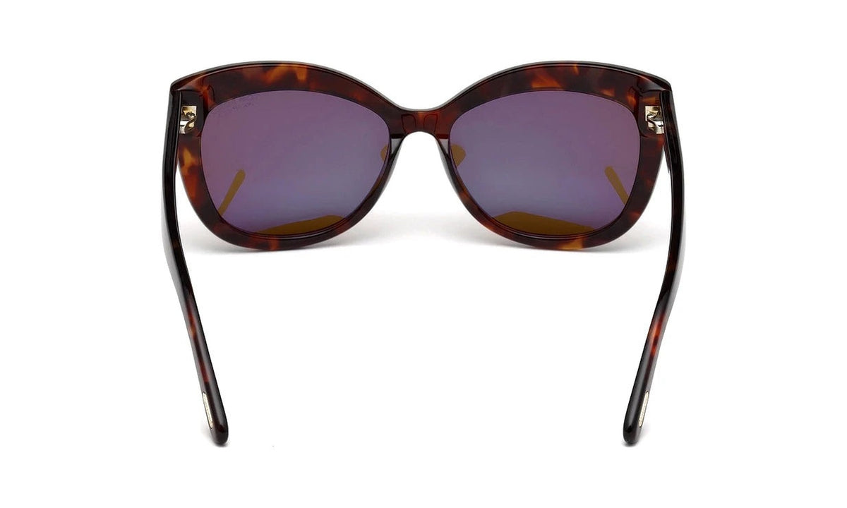 Tom Ford Alistair FT0524 Polarized Sunglasses, Shiny Red Havana with Brown, view 4