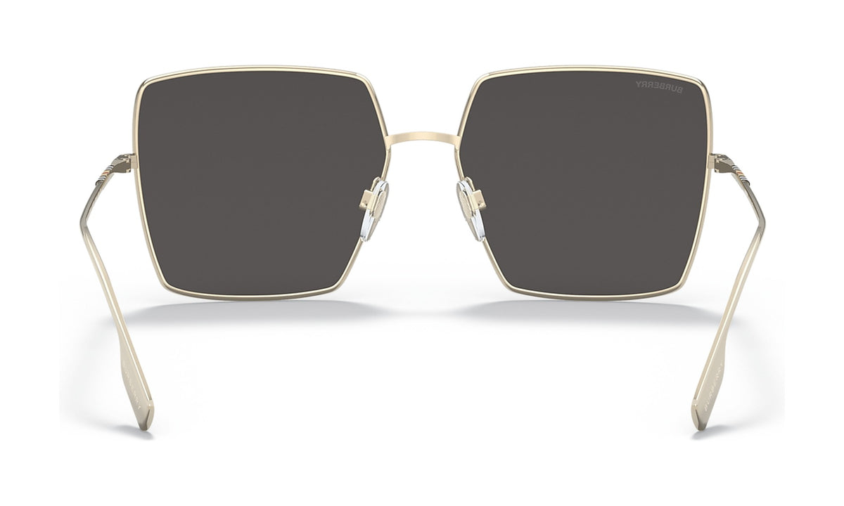 Burberry Daphne BE3133 Sunglasses, Light Gold with Dark Grey, view 4