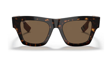 Burberry Ernest BE4360 Sunglasses, Dark Havana with Dark Brown, view 1