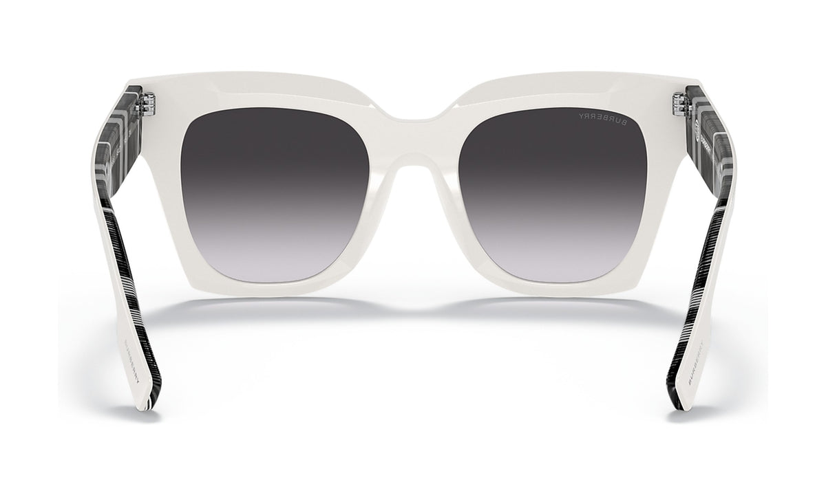 Burberry Kitty BE4364 Sunglasses, White with Grey Gradient, view 4