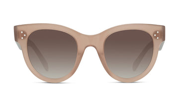 Celine Bold 3 Dots CL4003IN Sunglasses, Shiny Milky Hazelnut with Brown Gradient, view 1