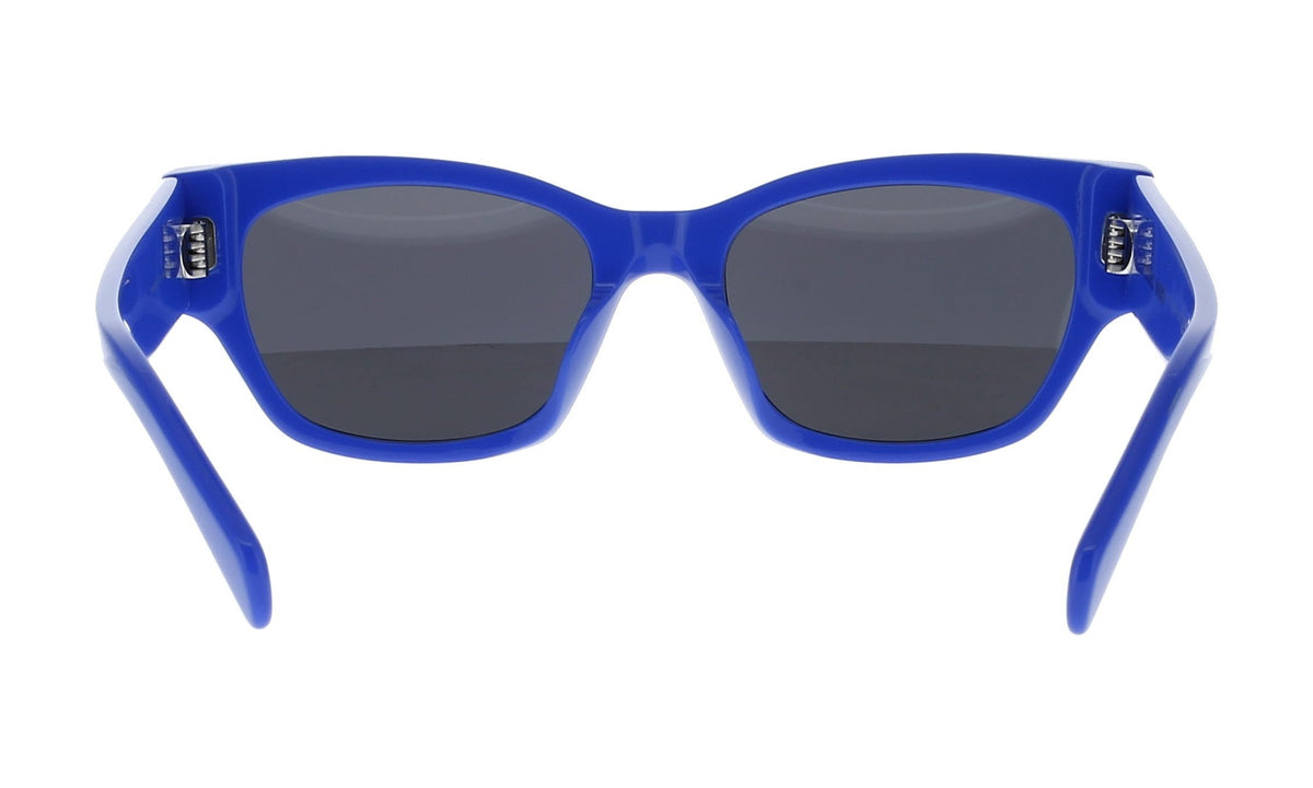 Celine Monochroms CL40197U Sunglasses, Shiny Blue with Smoke, view 4