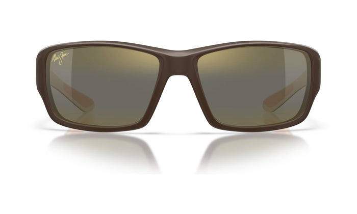 Maui Jim Local Kine H810-25MC Polarized Sunglasses, Matte Dark Brown with HCL Bronze, view 1