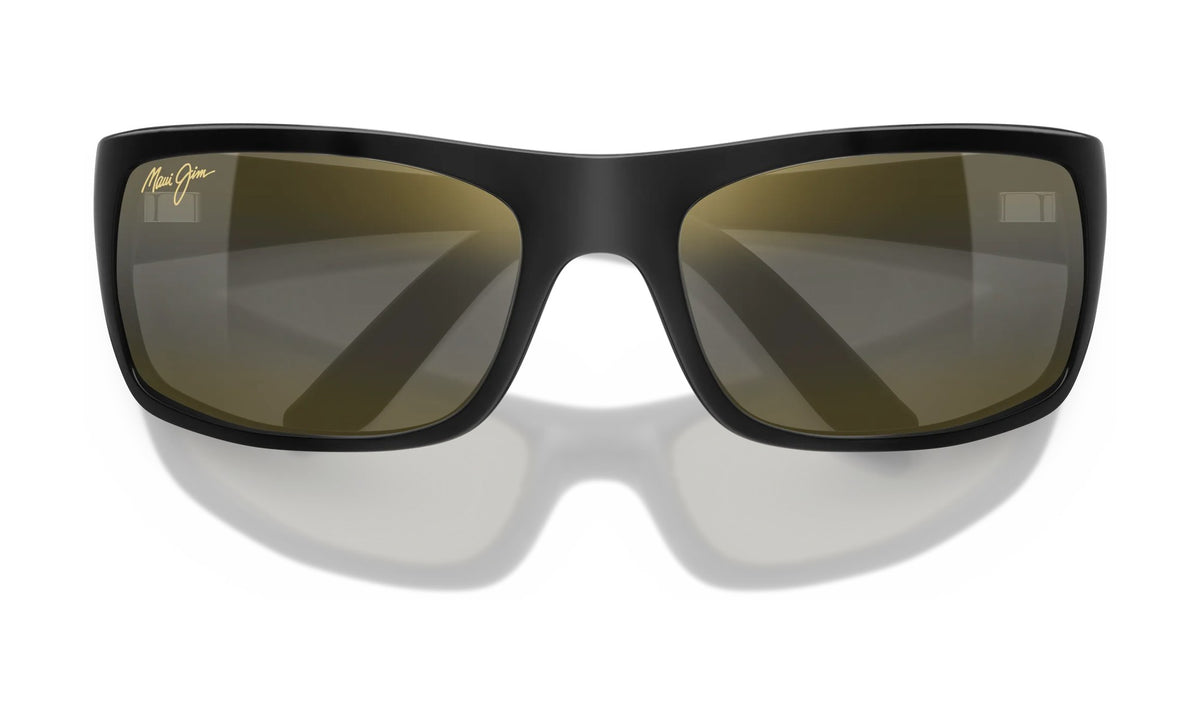 Maui Jim Peahi H202-2M Polarized Sunglasses, Matte Black with HCL Bronze, view 4