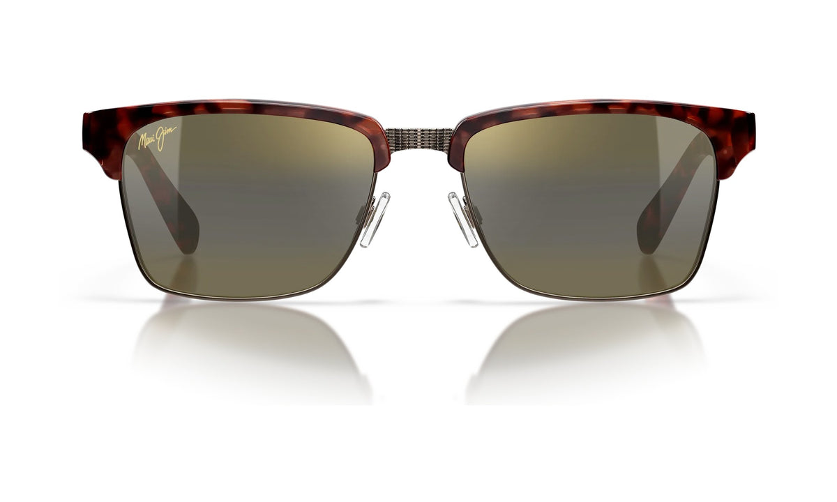 Maui Jim Kawika H257-16C Polarized Sunglasses, Tortoise with Antique Gold, HCL Bronze, view 1