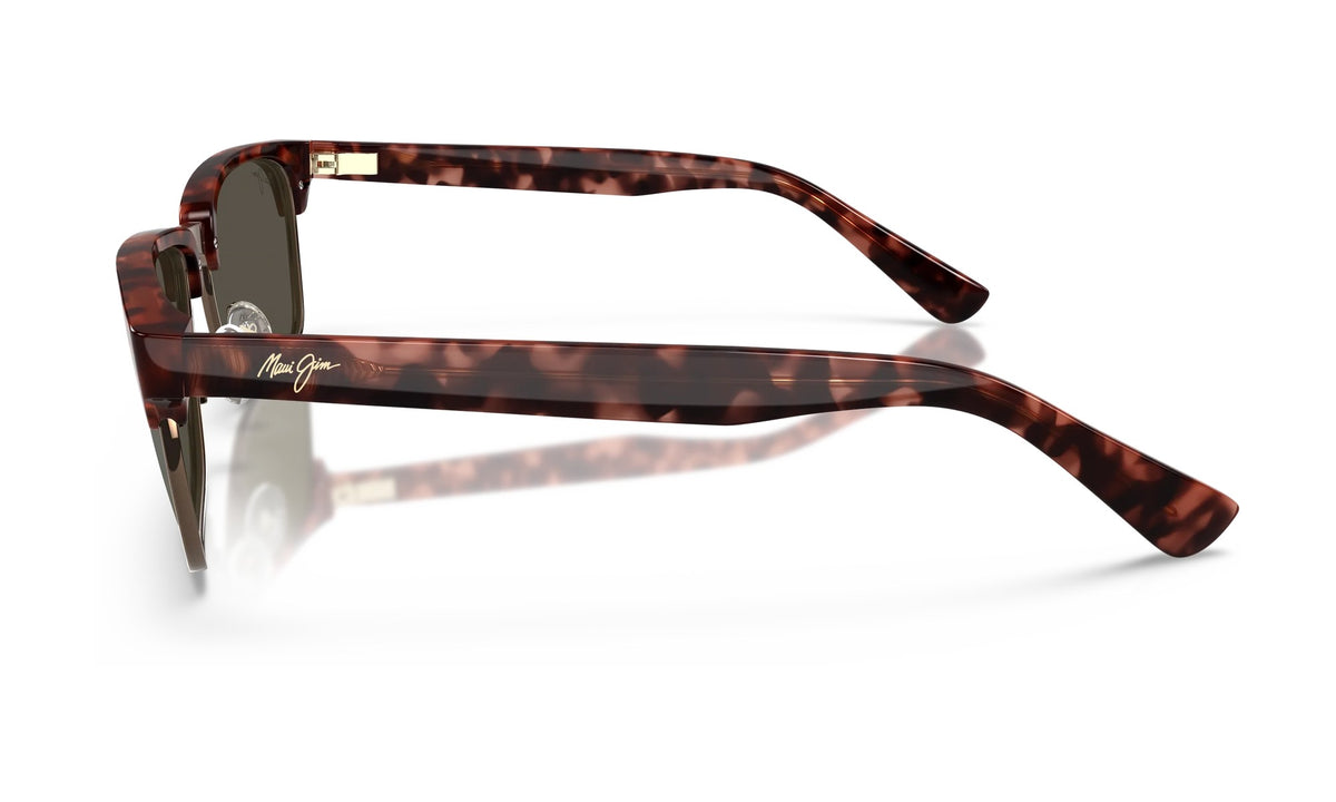 Maui Jim Kawika H257-16C Polarized Sunglasses, Tortoise with Antique Gold, HCL Bronze, view 3