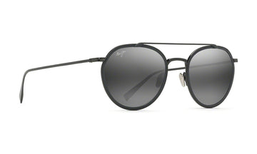 Maui Jim Bowline 557-02 Polarized Sunglasses, Black Gloss with Neutral Grey, view 2