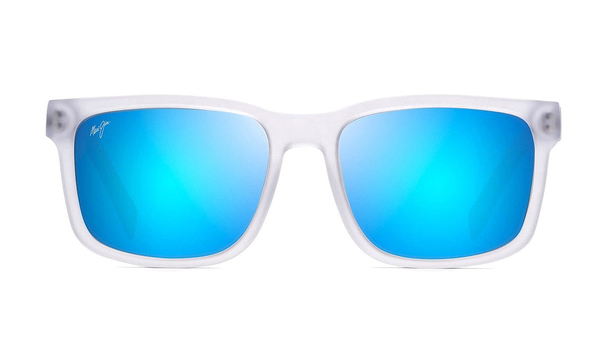 Maui Jim Stone Shack B862-05 Polarized Sunglasses, Matte Crystal with Blue Hawaii, view 3