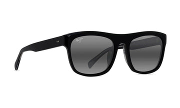 Maui Jim S-Turns 872-02 Polarized Sunglasses, Black with Crystal, Neutral Grey, view 2