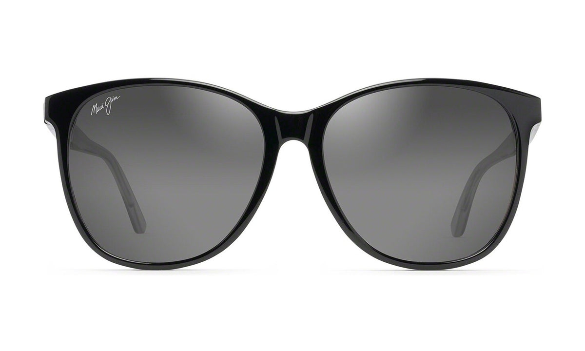 Maui Jim Isola GS821-02L Polarized Cat-Eye Sunglasses, Black, Neutral Grey Gradient, view 1