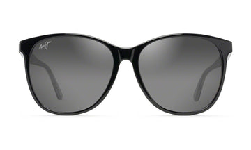 Maui Jim Isola GS821-02L Polarized Cat-Eye Sunglasses, Black, Neutral Grey Gradient, view 1