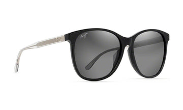 Maui Jim Isola GS821-02L Polarized Cat-Eye Sunglasses, Black, Neutral Grey Gradient, view 2