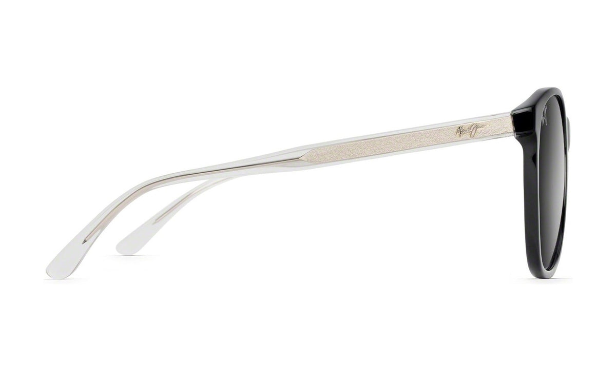 Maui Jim Isola GS821-02L Polarized Cat-Eye Sunglasses, Black, Neutral Grey Gradient, view 3