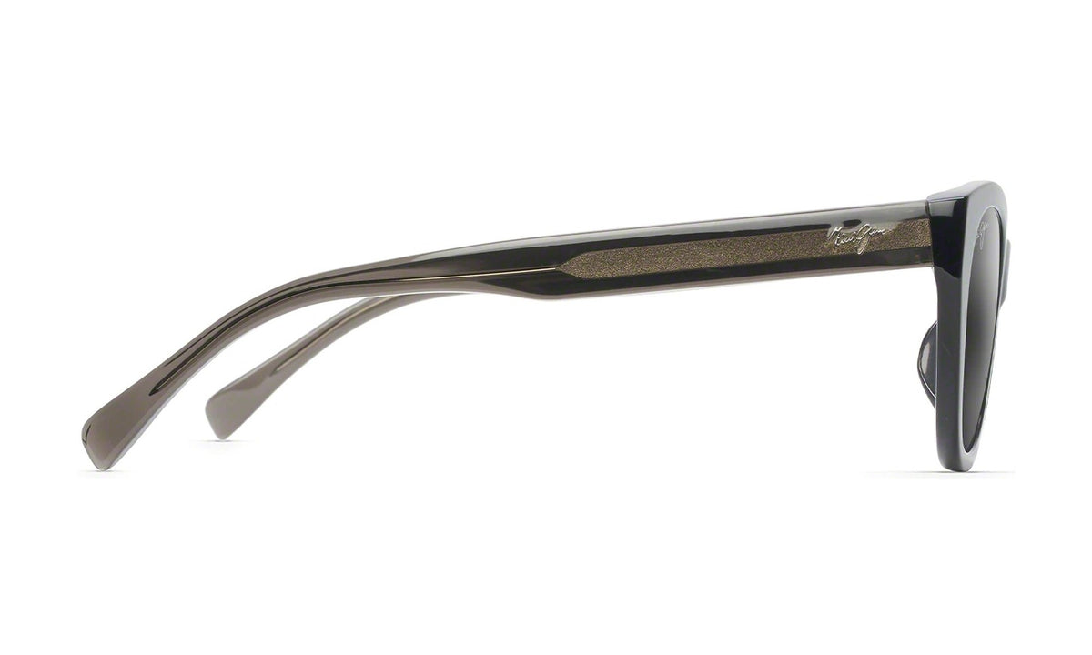 Maui Jim Capri GS820-02N Polarized Cat-Eye Sunglasses, Black, Neutral Grey Gradient, view 3
