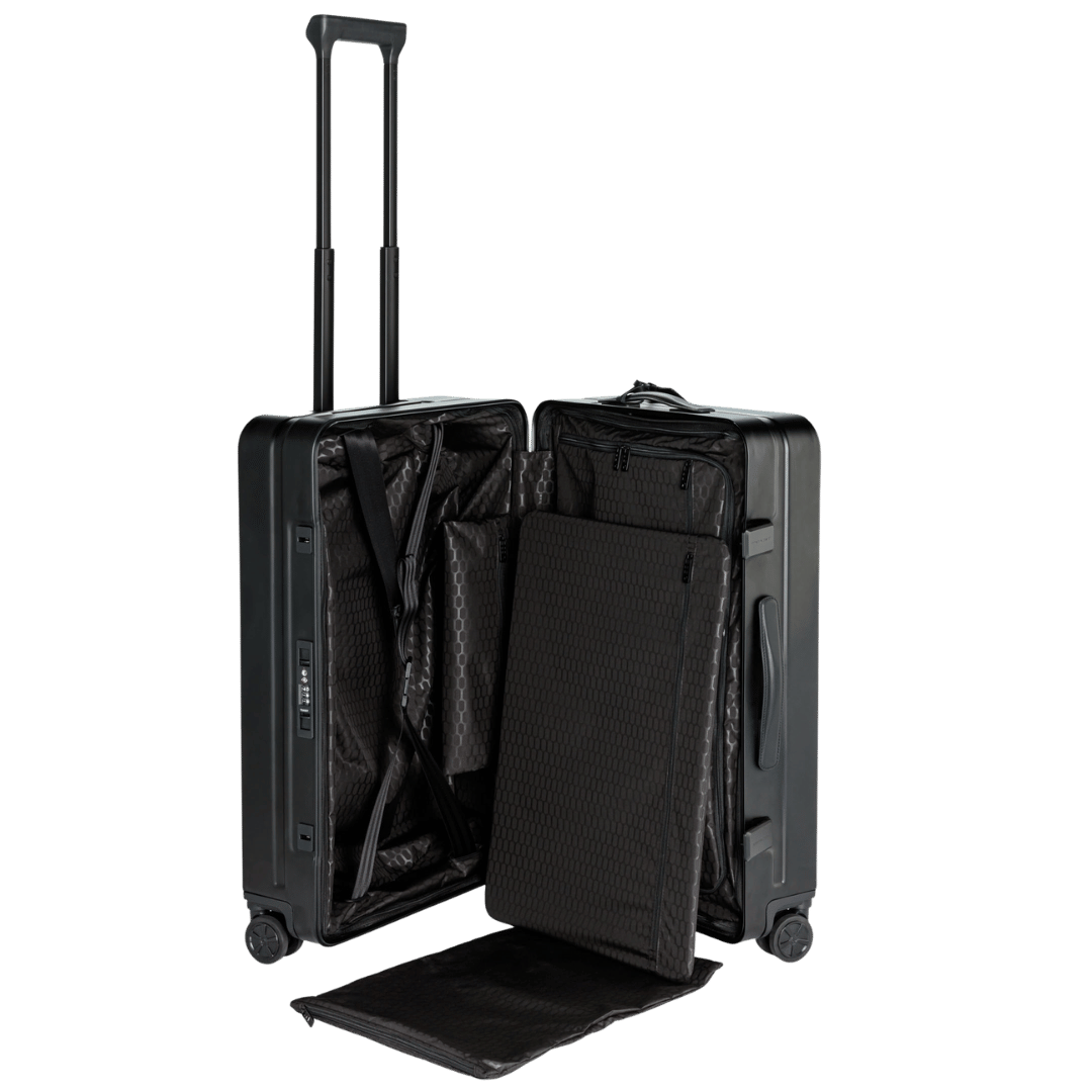 Porsche Design Roadster Aluminum Checked Spinner in Black, view 9
