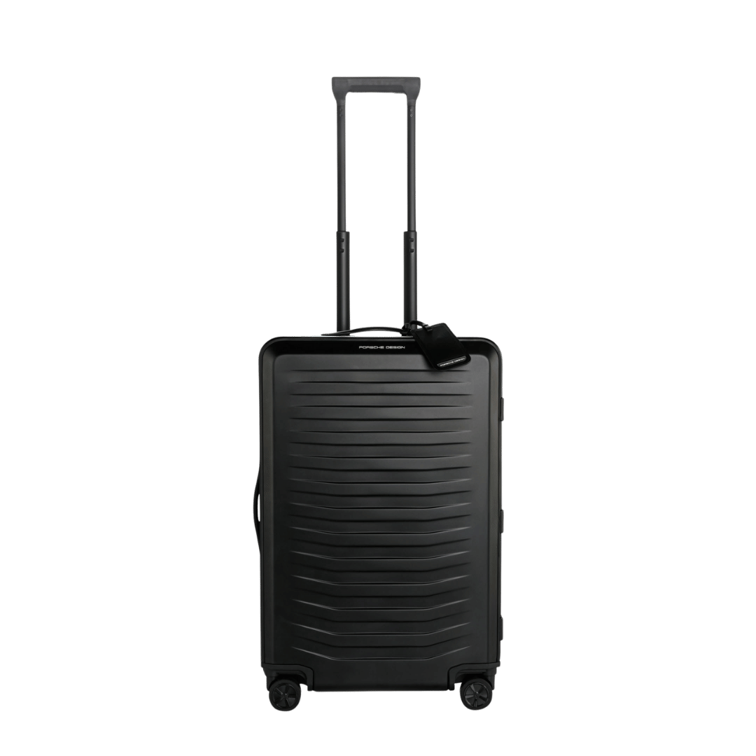 Porsche Design Roadster Aluminum Checked Spinner in Black, view 1