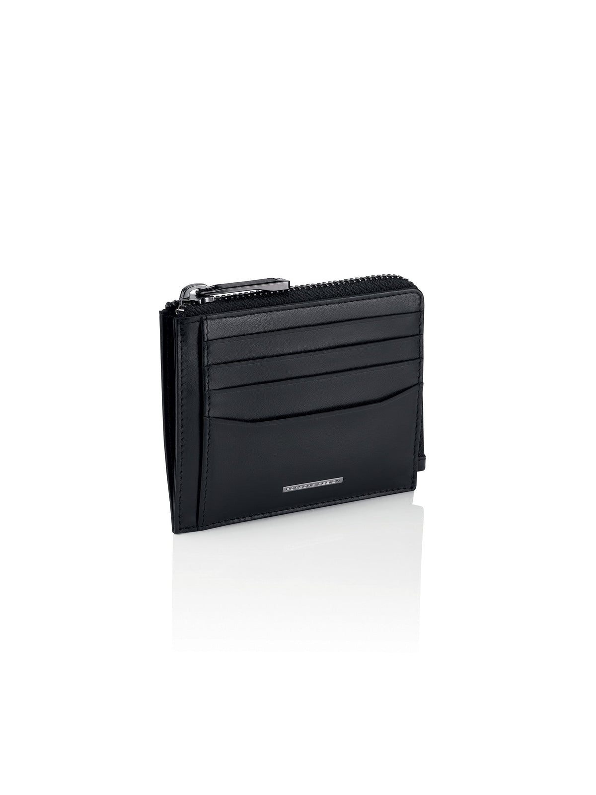 Porsche Design Leather Wallet 11 with Zipper in Black, Classic Smooth, view 2