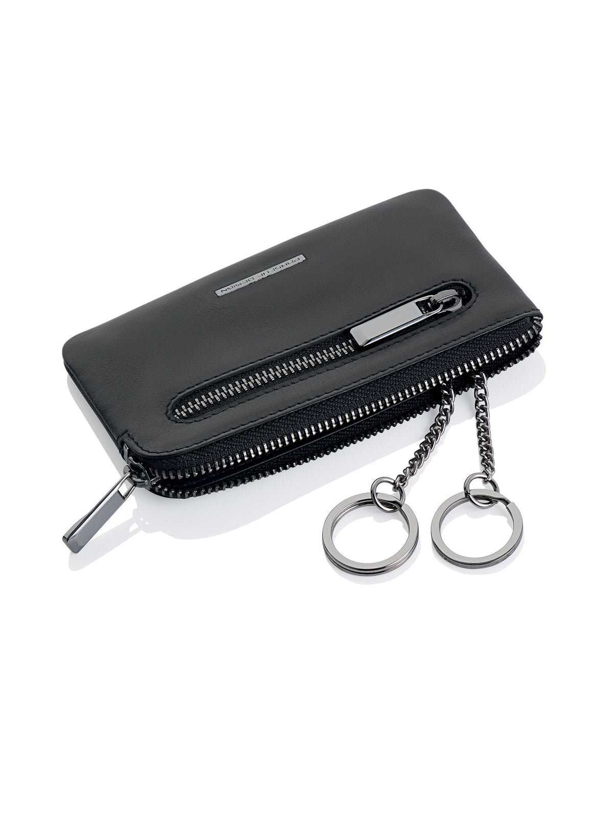 Porsche Design Leather Key Case M in Black, Classic Smooth, view 3