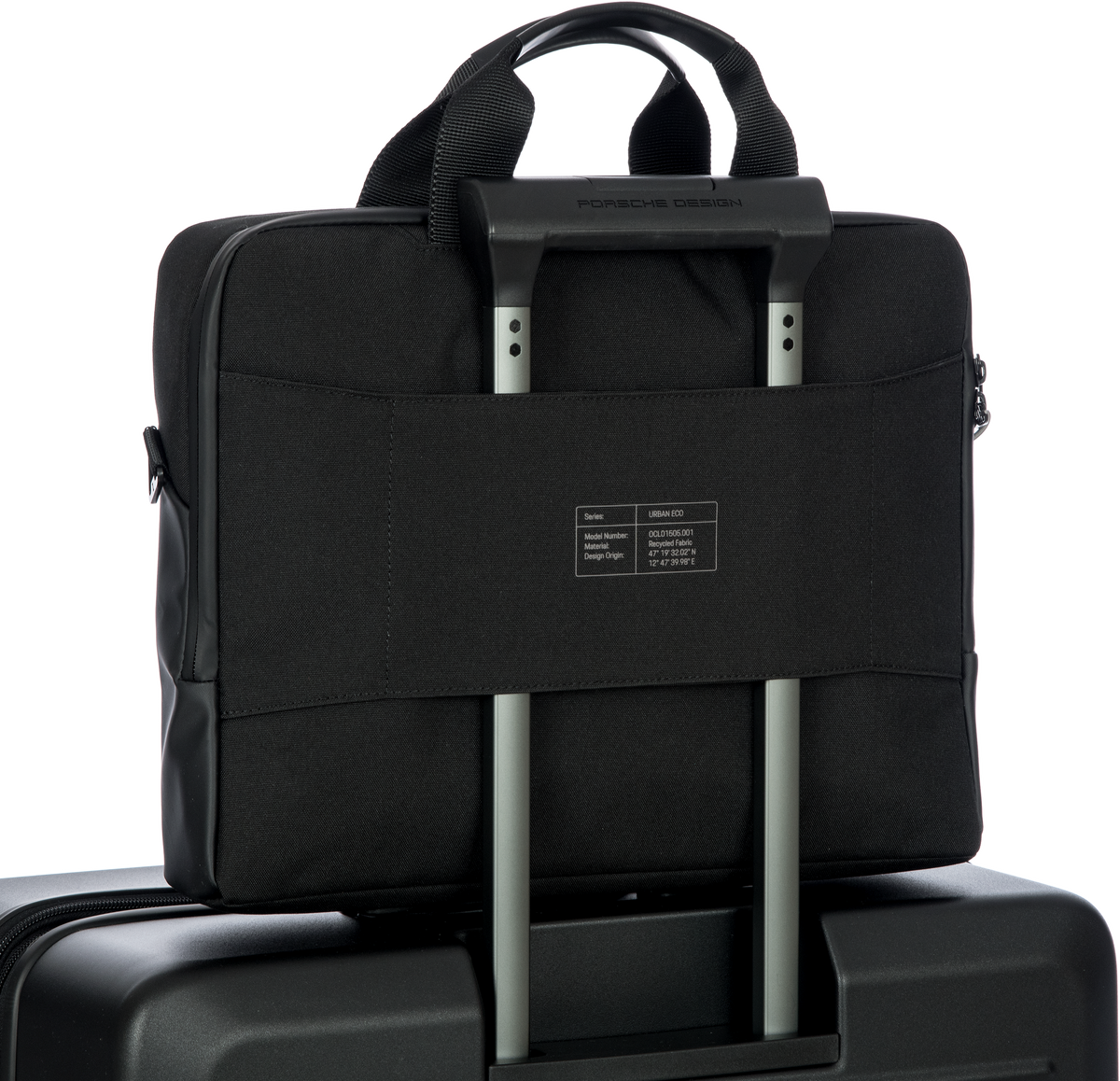 Porsche Design Urban Eco Laptop Briefcase M in Black, view 3