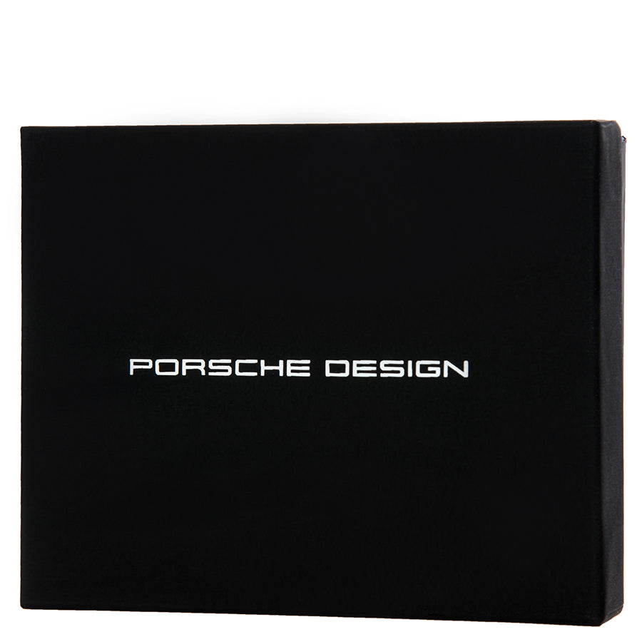 Porsche Design Metal Bar Leather Key Ring in Blue Matte, view 3