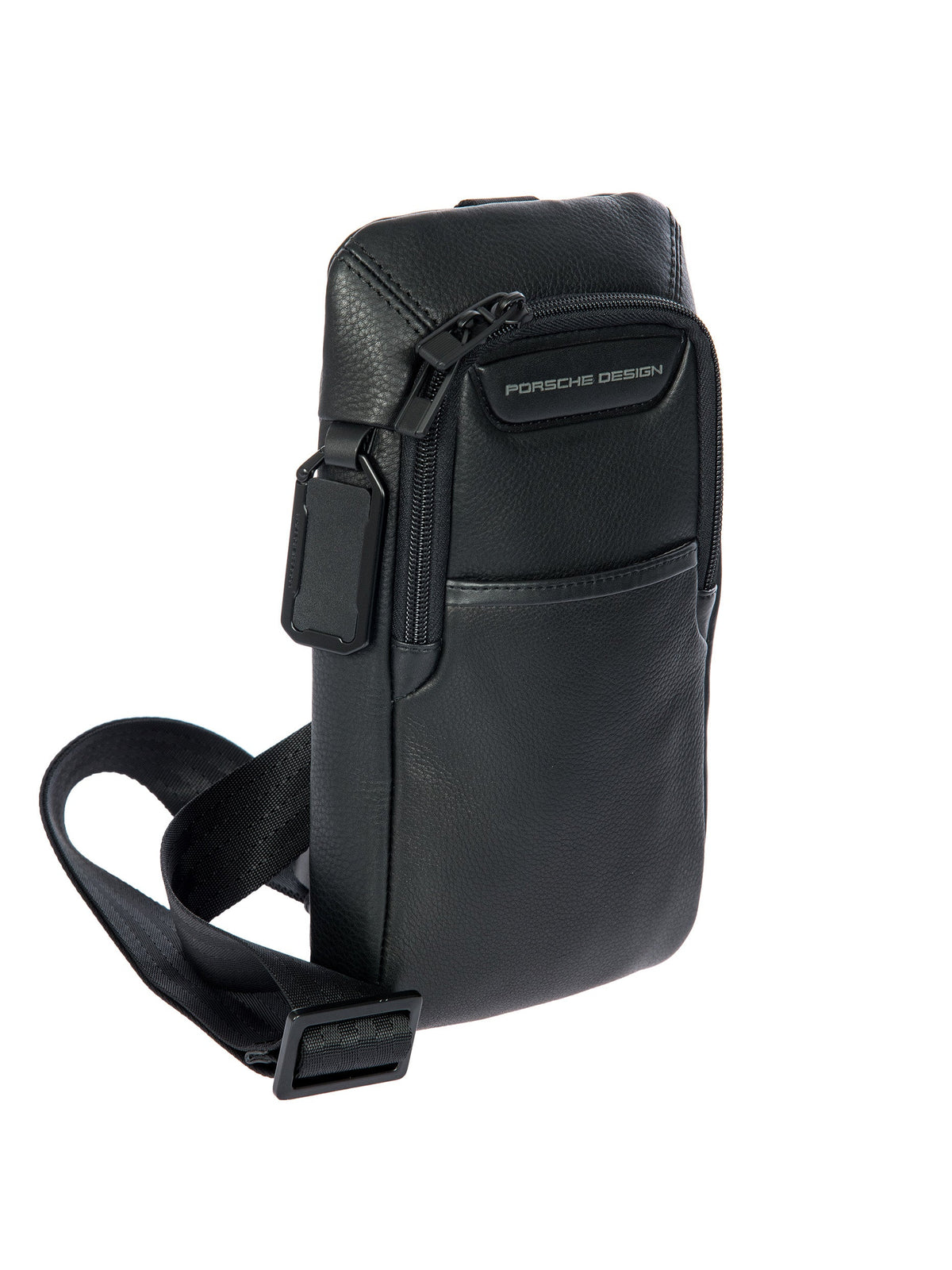 Porsche Design Leather Crossbody Bag in Black, view 2