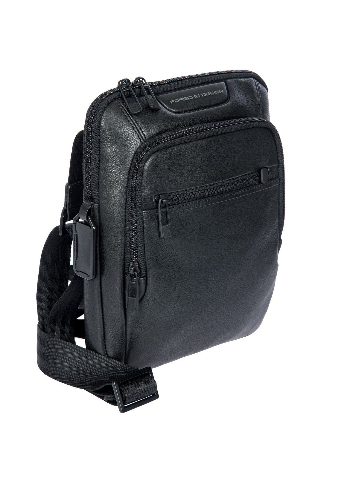 Porsche Design Leather Shoulder Bag S in Black, view 2