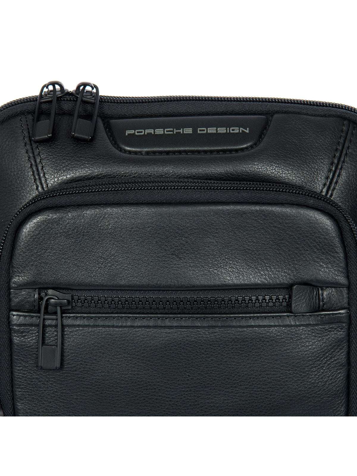 Porsche Design Leather Shoulder Bag S in Black, view 6