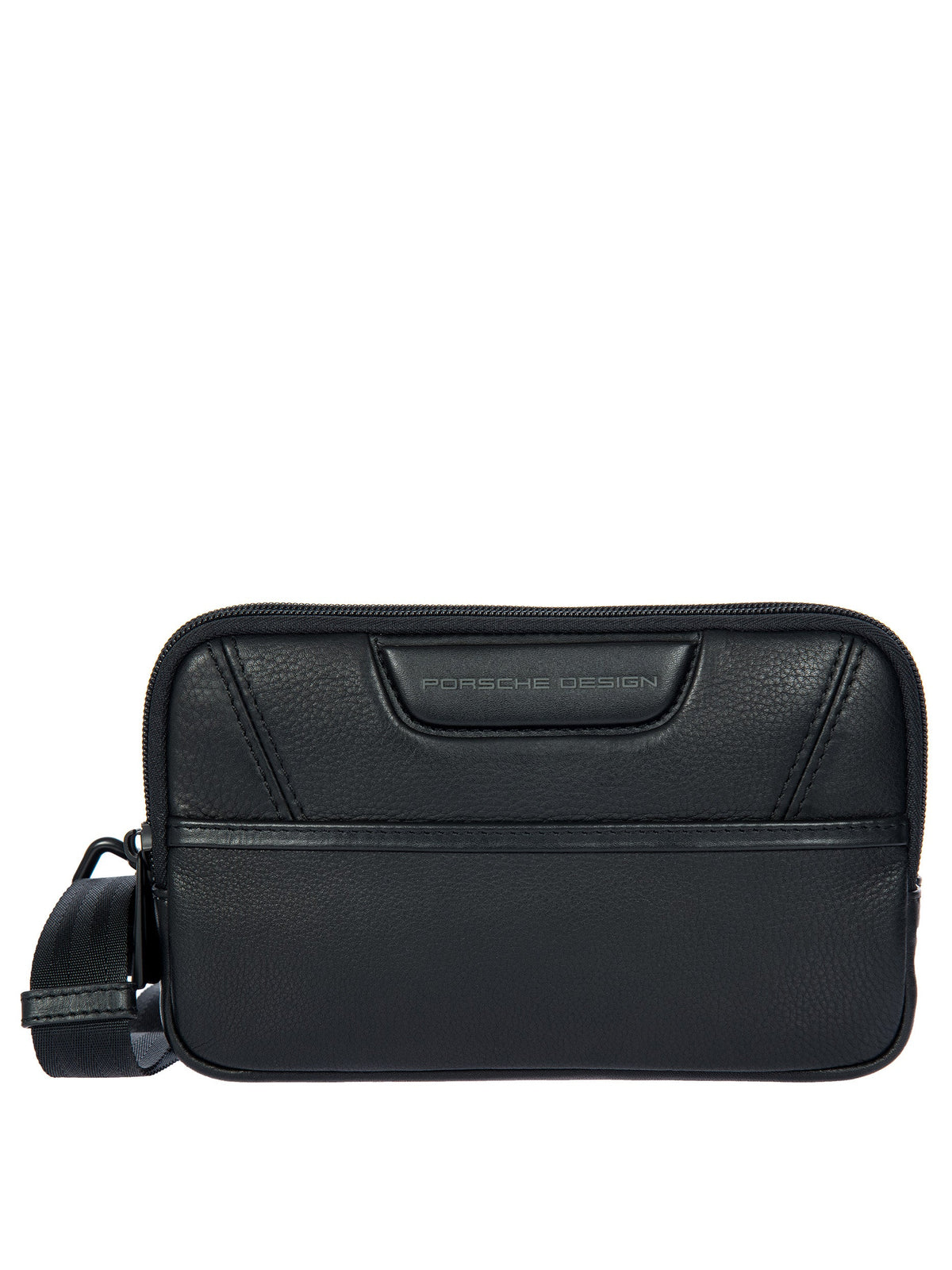 Porsche Design Leather Travel Pouch in Black, view 1