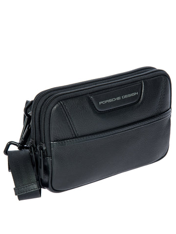 Porsche Design Leather Travel Pouch in Black, view 2