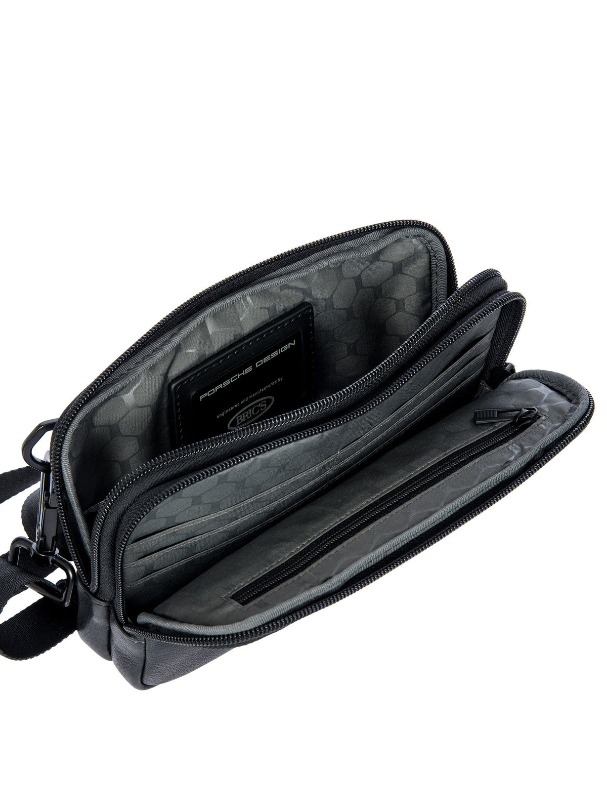 Porsche Design Leather Travel Pouch in Black, view 5