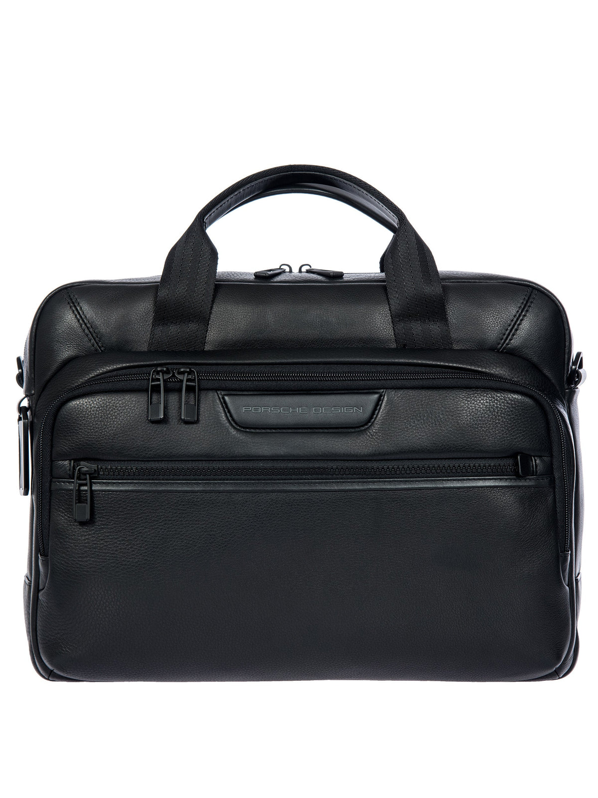 Porsche Design Leather Evo Laptop Briefcase in Black, view 1