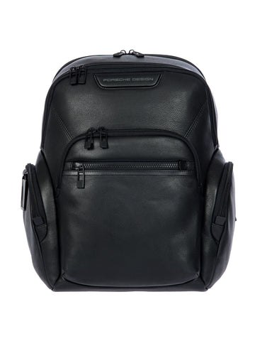 Porsche Design Leather Laptop Backpack S in Black, view 1