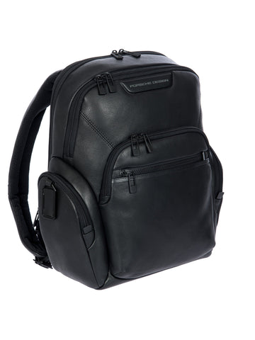 Porsche Design Leather Laptop Backpack S in Black, view 2