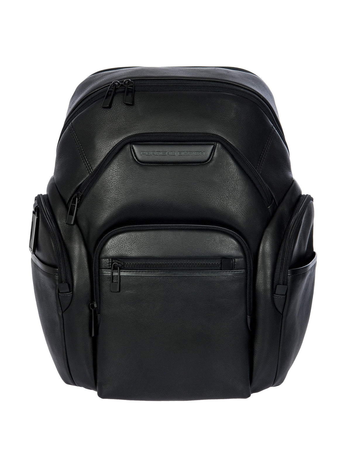 Porsche Design Leather Laptop Backpack L in Black, view 1