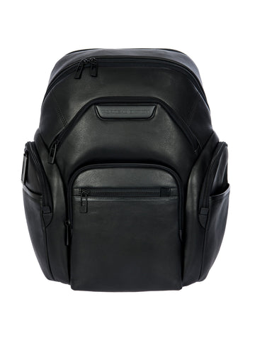 Porsche Design Leather Laptop Backpack L in Black, view 1