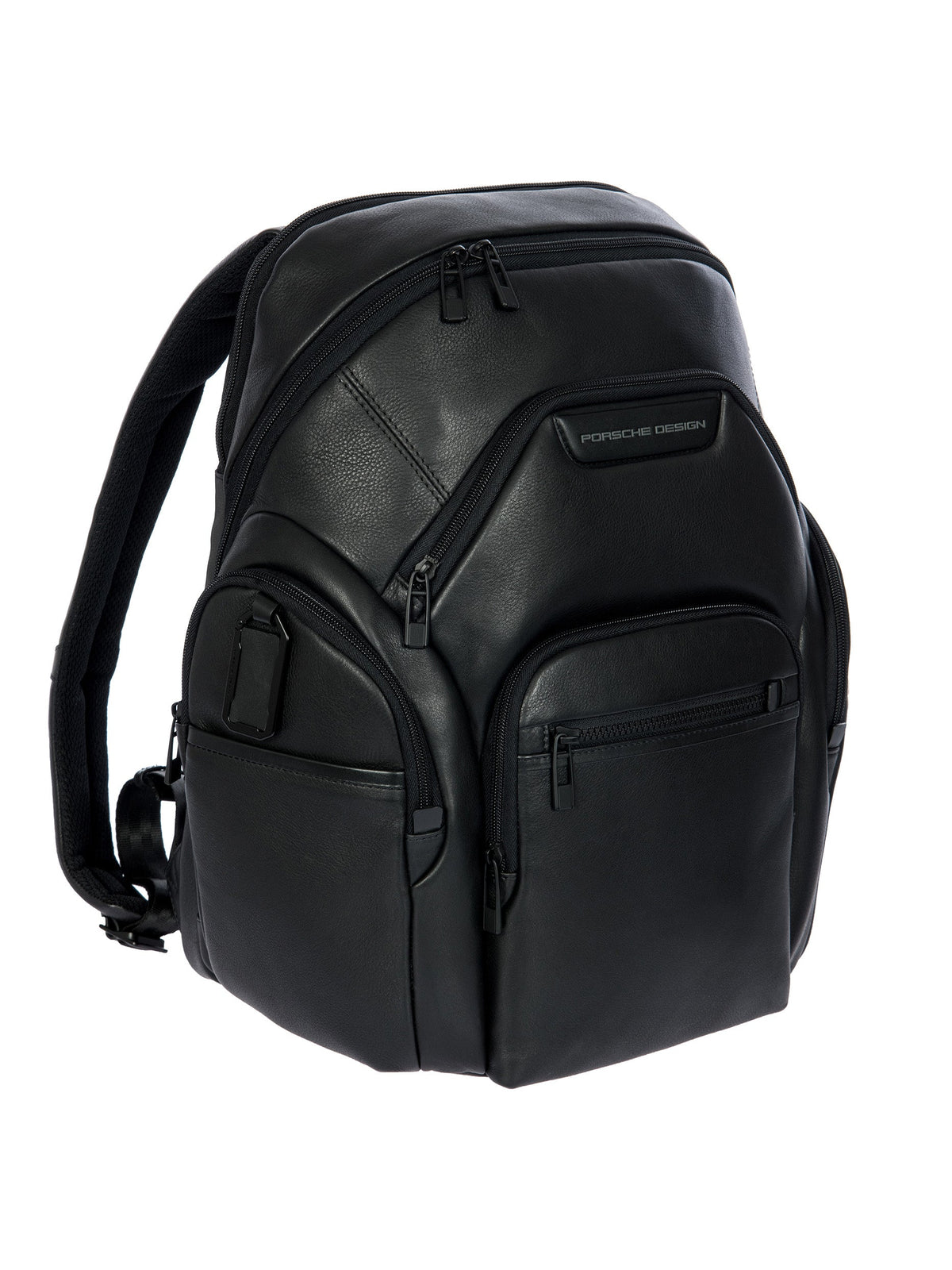 Porsche Design Leather Laptop Backpack L in Black, view 2