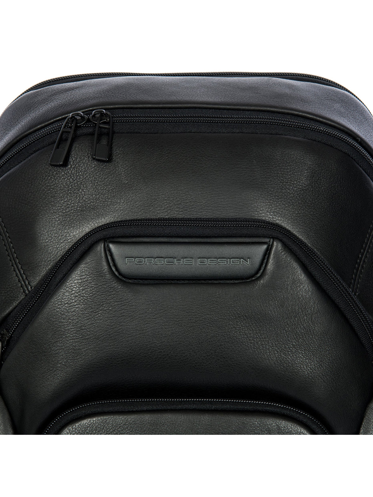 Porsche Design Leather Laptop Backpack L in Black, view 6