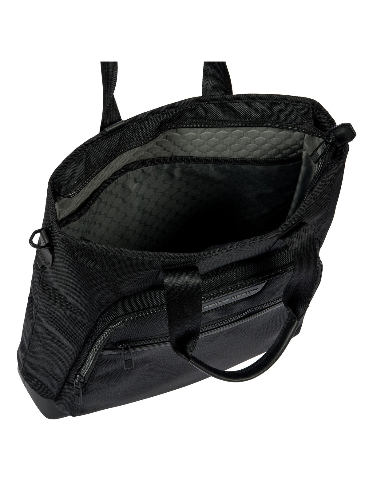 Porsche Design Nylon Laptop Tote Bag in Black, view 5