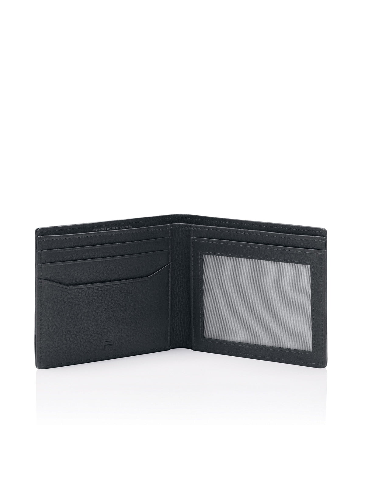 Porsche Design Billfold 3 Leather Wallet in Black, Business Grained, view 3