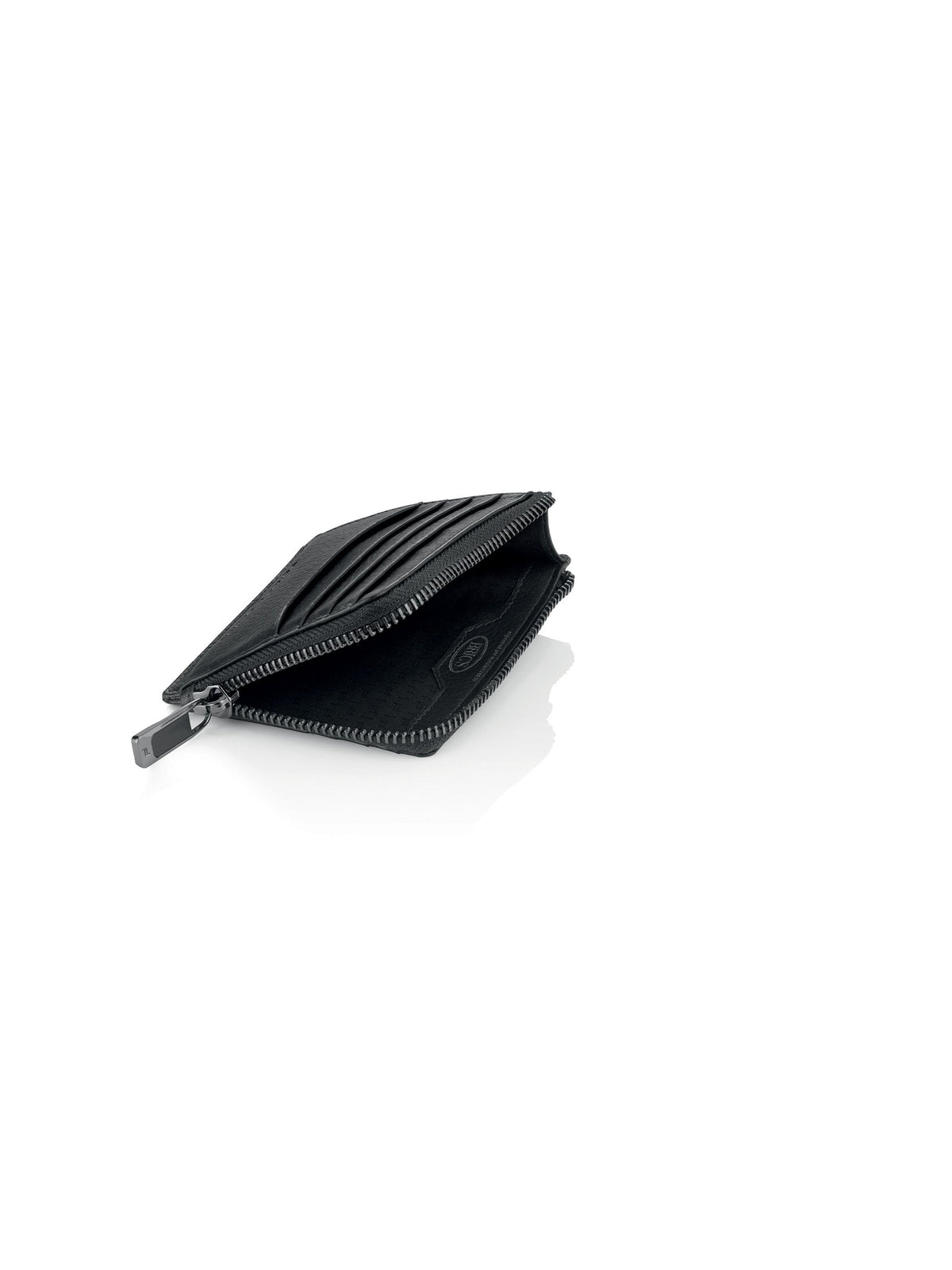 Porsche Design Leather Wallet 11 with Zipper in Black, Business Grained, view 3