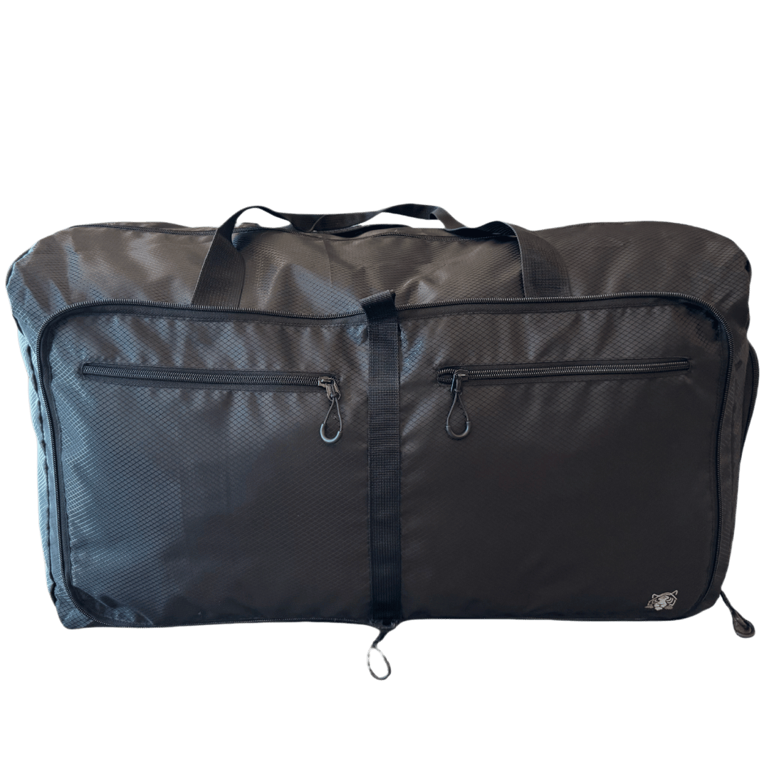 Panthera Foldable Cross-Stitched Nylon Duffle Bag, view 2
