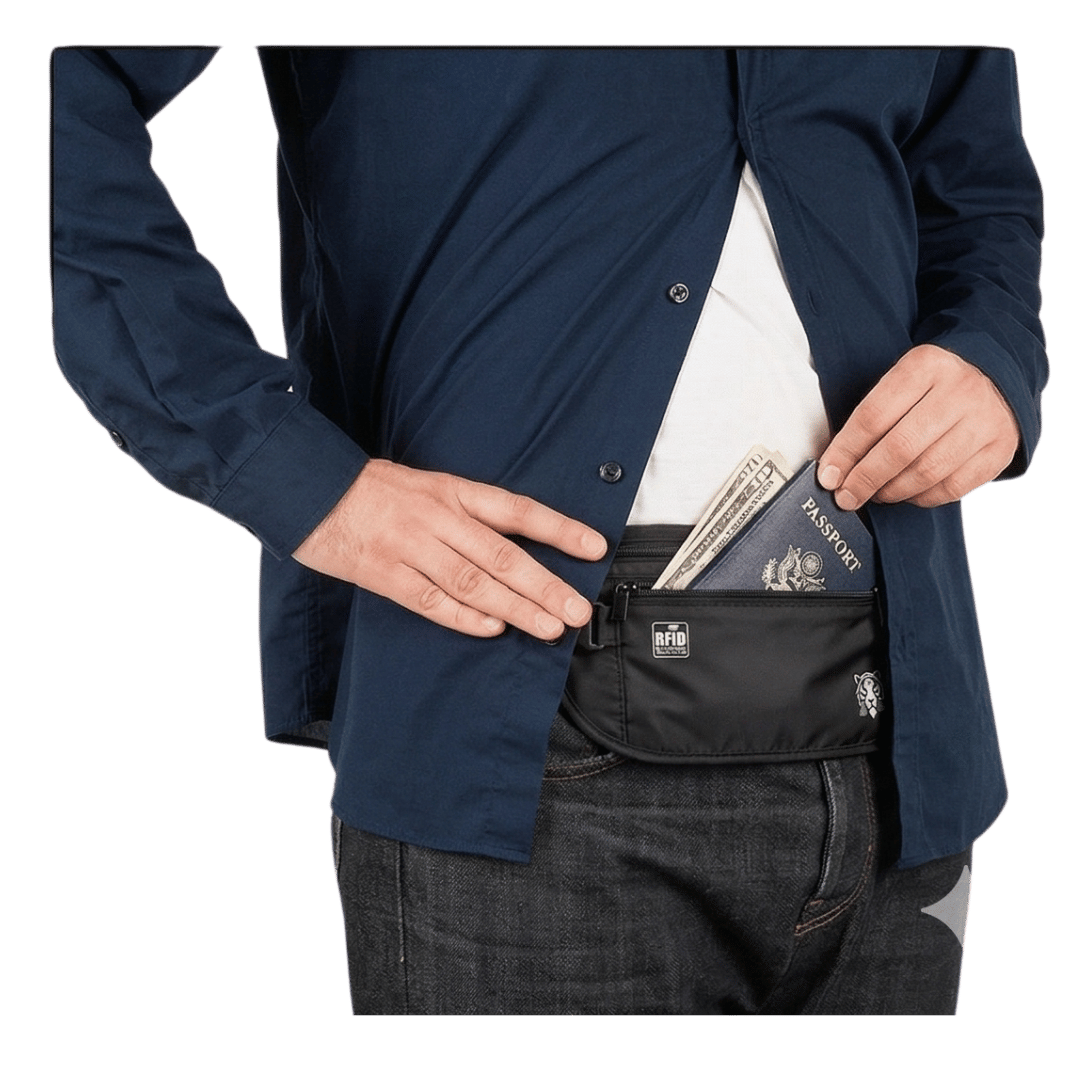 Panthera RFID-Protected Waist Pouch for Travel, view 2