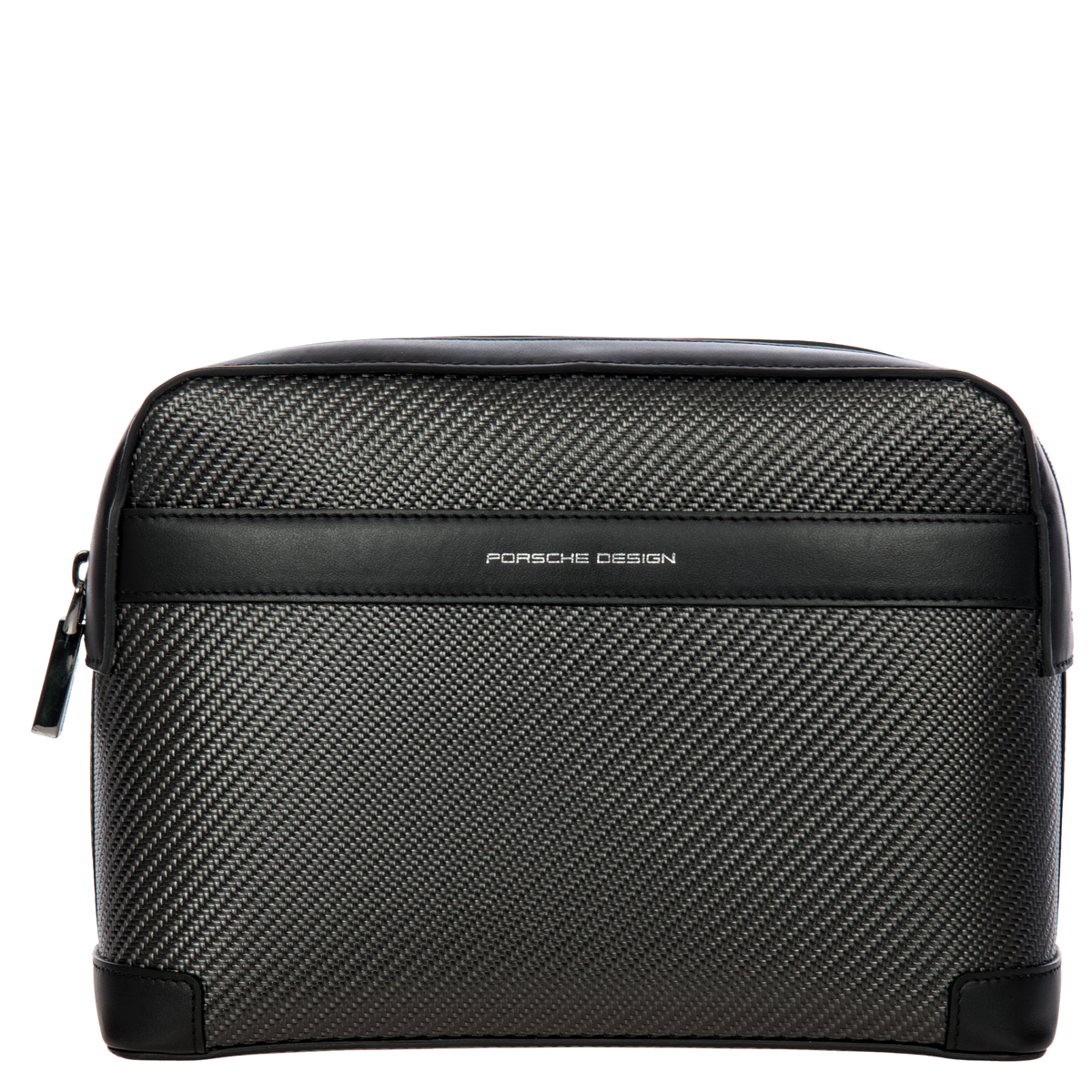 Porsche Design Carbon Toiletry Bag with Box Calf Leather, view 1
